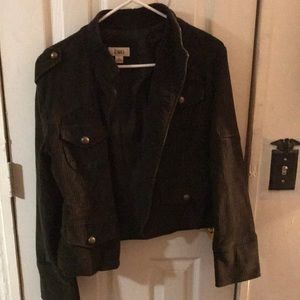 Corduroy military style jacket
